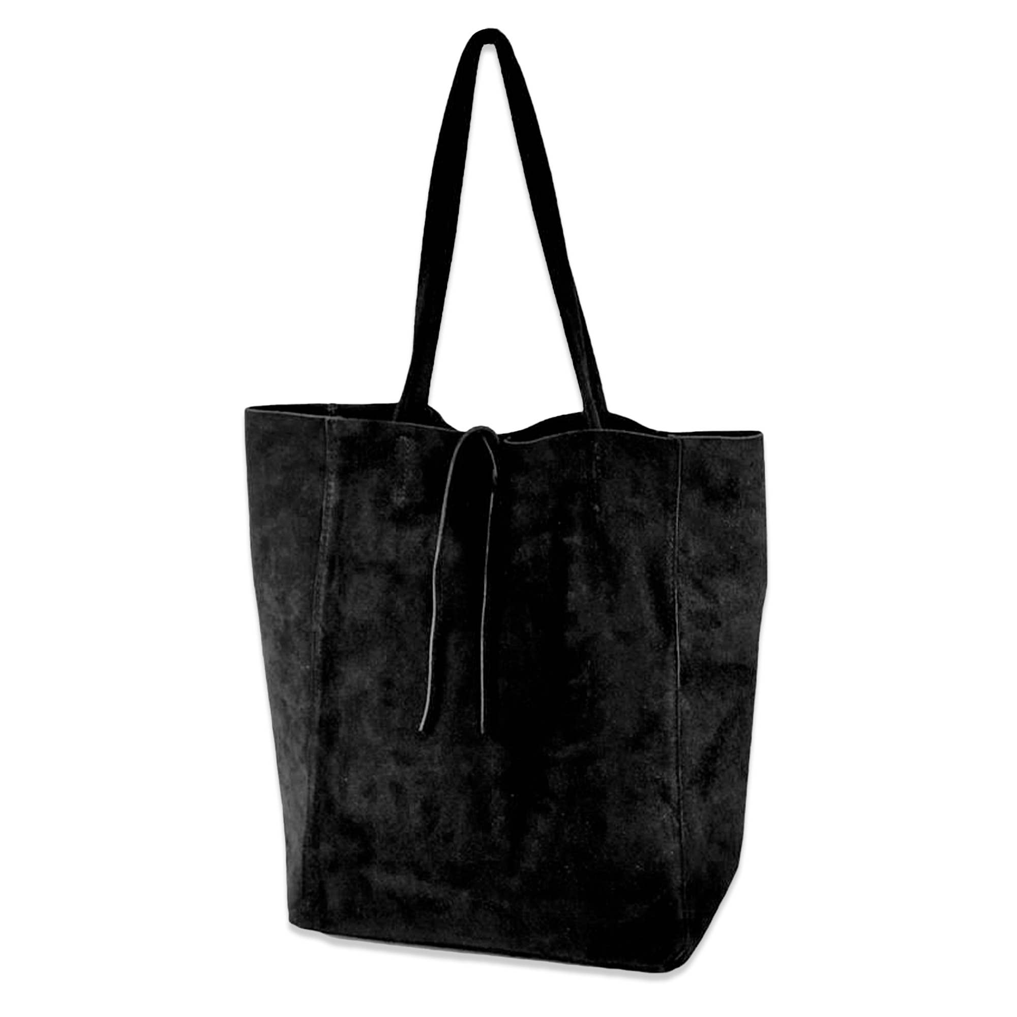 Wildleder Tasche in schwarz