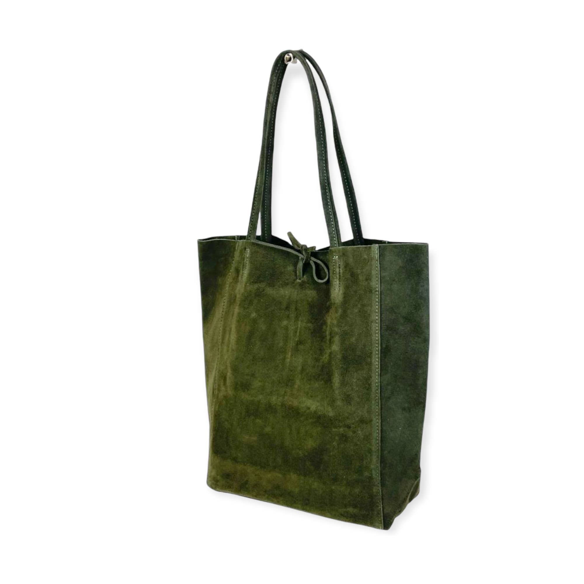 Wildleder Tasche in olive