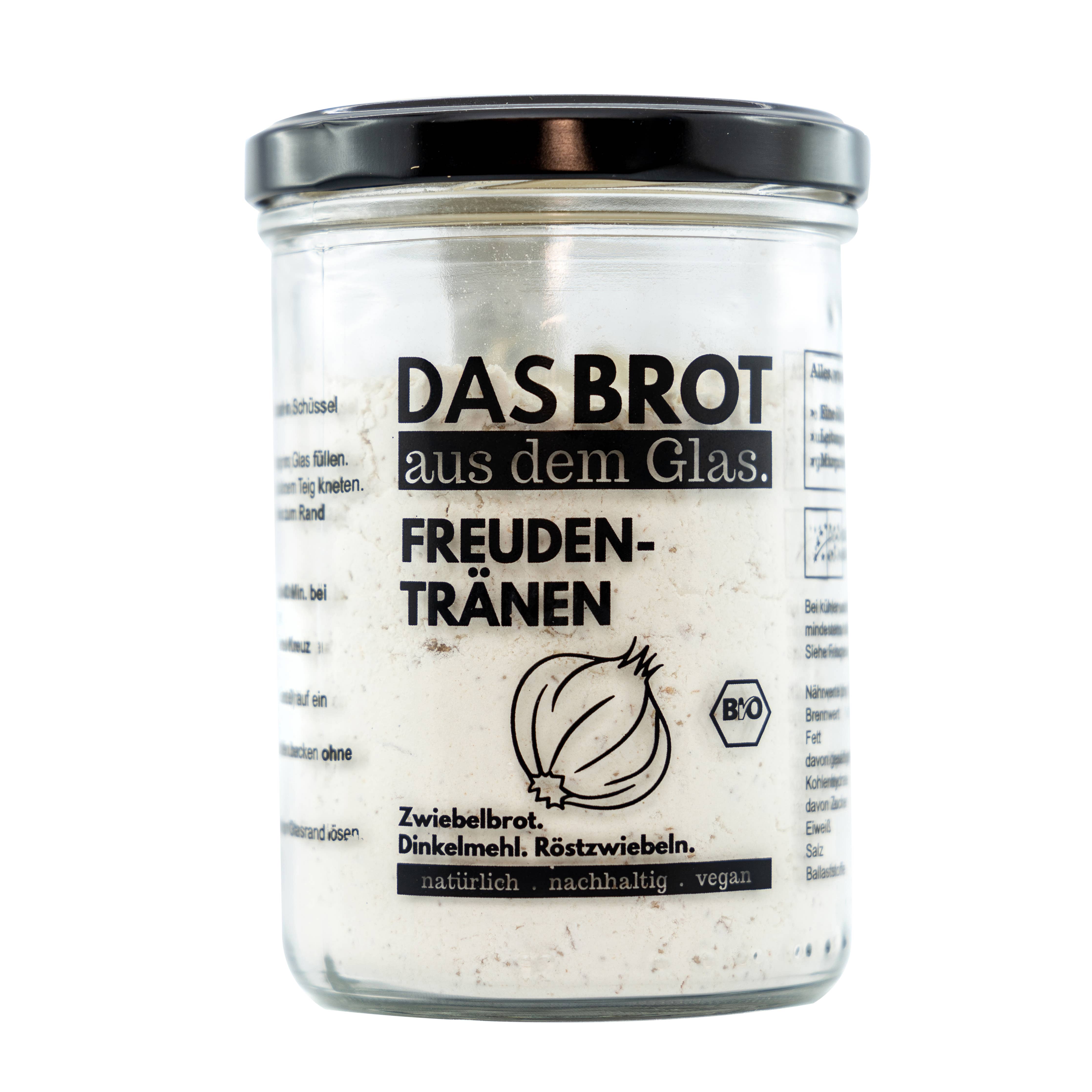 Bio-Brotbackmischung im Glas: Bio-Freudentränen